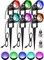 RGBW Christmas Spotlights Outdoor LED Spot Lights for Yard, 10W Color Changing Landscape Lighting 120V Waterproof Spotlight with Plug & Remote for House Garden Path Tree Decoration(6Pack)